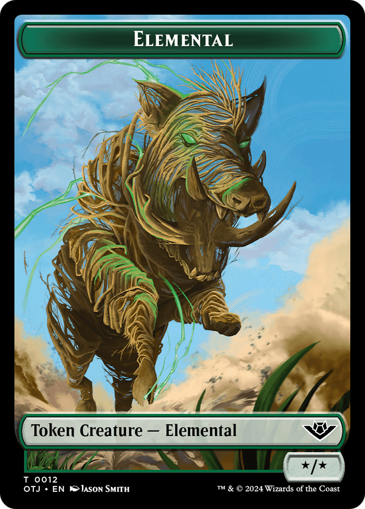 Elemental (TOTJ-012) - Outlaws of Thunder Junction Tokens