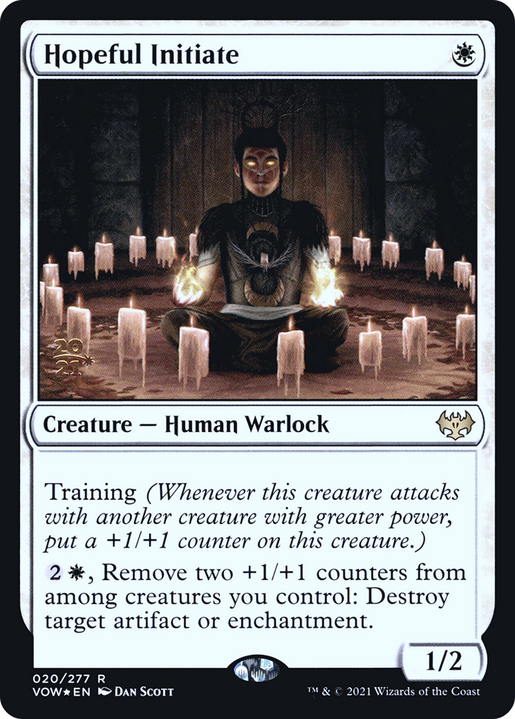 Hopeful Initiate (PRE-20S) - Innistrad: Crimson Vow Promos Foil