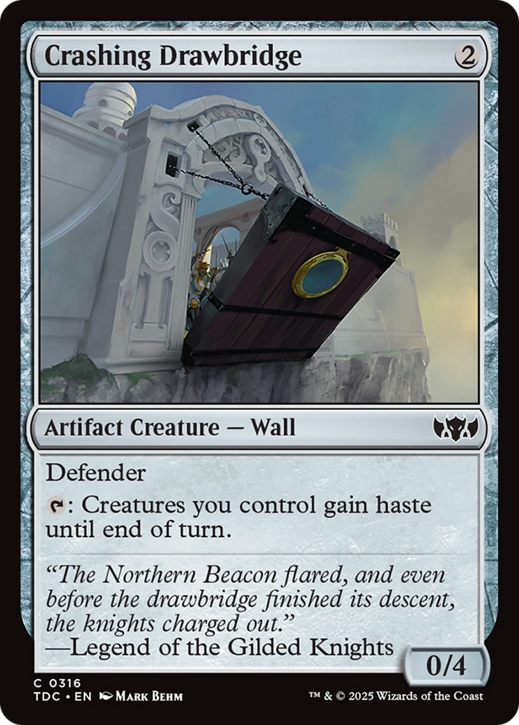 Crashing Drawbridge (TDC-316) - Commander: Tarkir: Dragonstorm