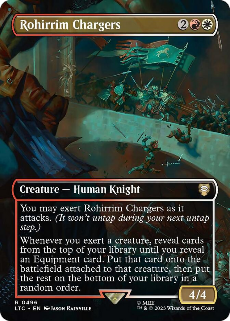 Rohirrim Chargers (Borderless) (LTC-496) - Tales of Middle-earth Commander Foil