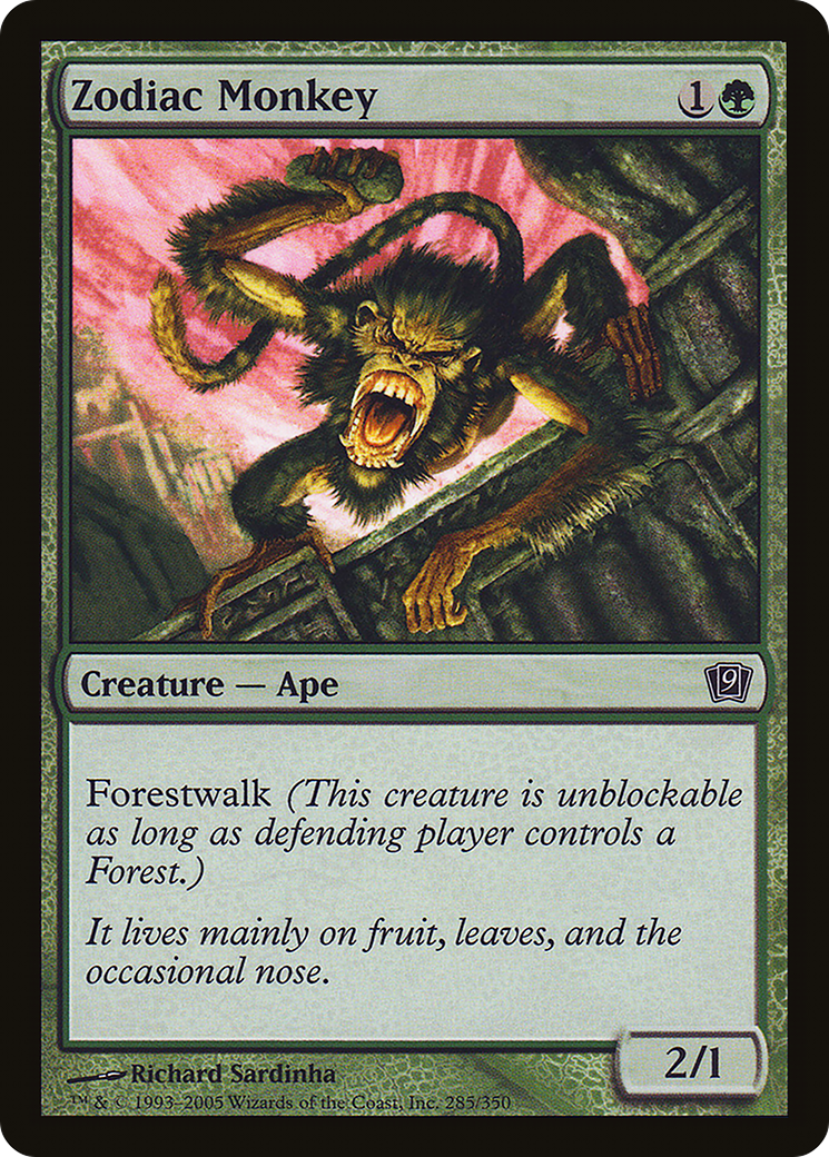 Zodiac Monkey (9ED-285★) - 9th Edition