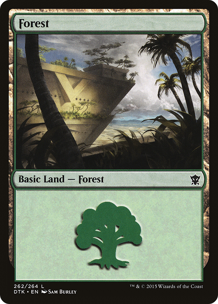 Forest (262) (DTK-262) - Dragons of Tarkir Foil