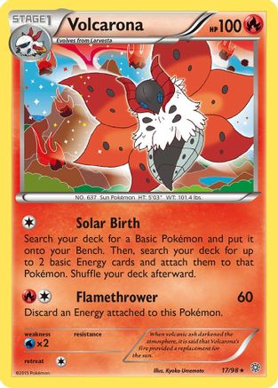 Volcarona (17) 017/98 - Reverse Holofoil XY Ancient Origins - Holo Rare
