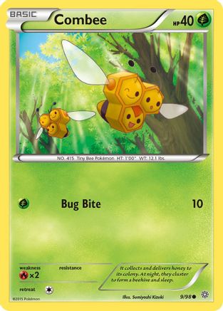 Combee 009/98 - Reverse Holofoil XY Ancient Origins - Common