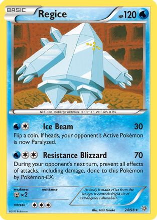 Regice 024/98 XY Ancient Origins - Rare
