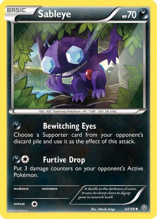 Sableye 044/98 - Reverse Holofoil XY Ancient Origins - Uncommon