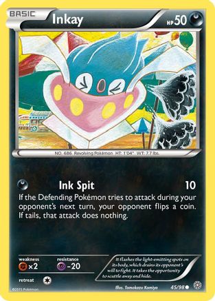 Inkay 045/98 - Reverse Holofoil XY Ancient Origins - Common