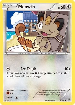 Meowth 061/98 XY Ancient Origins - Common