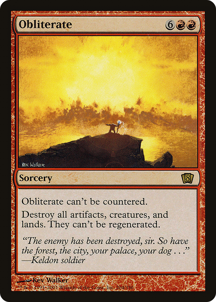 Obliterate (8ED-204★) - 8th Edition Foil