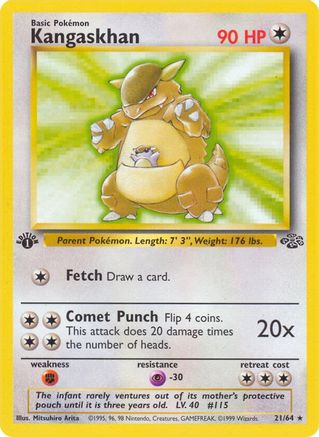 Kangaskhan (21) 021/64 - 1st Edition Jungle - Rare
