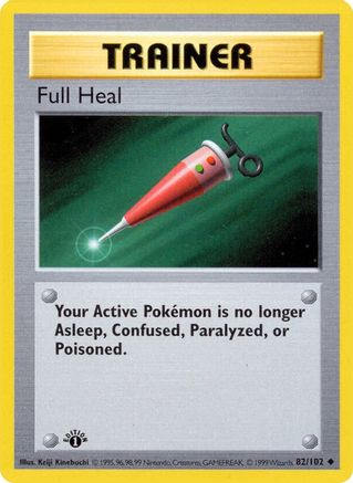 Full Heal 082/102 - 1st Edition Base Set Shadowless - Uncommon