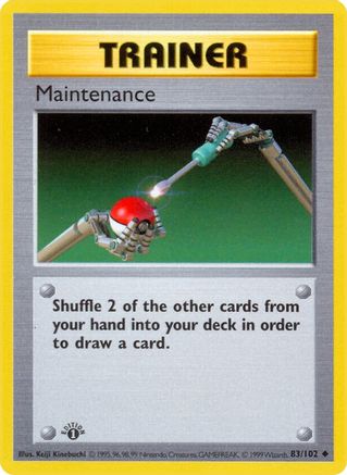 Maintenance 083/102 - Unlimited Base Set Shadowless - Uncommon