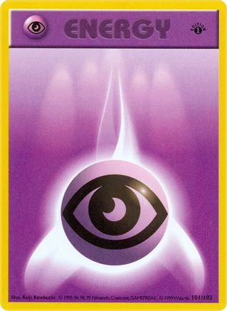 Psychic Energy 101/102 - 1st Edition Base Set Shadowless - Common