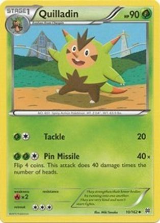 Quilladin 010/162 - Reverse Holofoil XY BREAKthrough - Uncommon