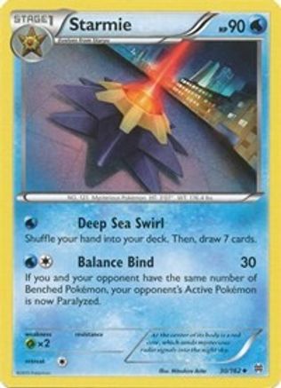 Starmie 030/162 - Reverse Holofoil XY BREAKthrough - Uncommon