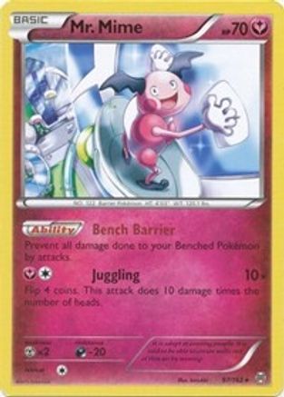 Mr. Mime 097/162 - Reverse Holofoil XY BREAKthrough - Rare