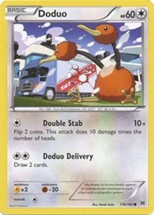 Doduo (116) 116 - Reverse Holofoil XY BREAKthrough - Common