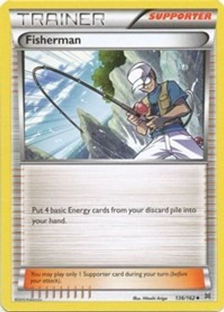 Fisherman 136/162 - Reverse Holofoil XY BREAKthrough - Uncommon
