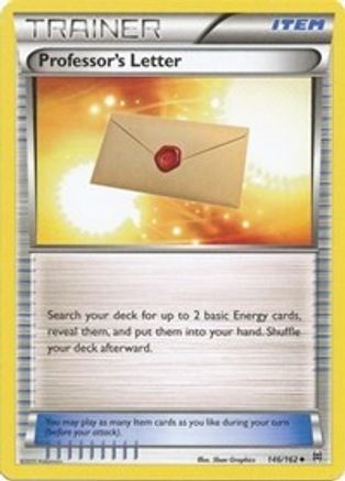 Professor's Letter 146/162 - Reverse Holofoil XY BREAKthrough - Uncommon
