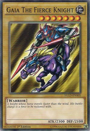 Gaia The Fierce Knight (YGLD-ENA05) - King of Games: Yugi's Legendary Decks Unlimited