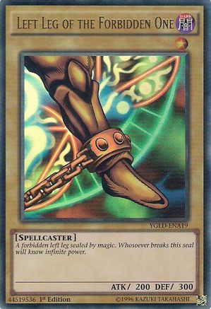 Left Leg of the Forbidden One (YGLD-ENA19) - King of Games: Yugi's Legendary Decks Unlimited