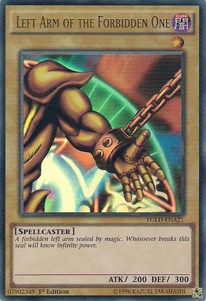 Left Arm of the Forbidden One (YGLD-ENA21) - King of Games: Yugi's Legendary Decks Unlimited