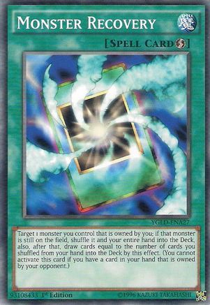 Monster Recovery (A) (YGLD-ENA27) - King of Games: Yugi's Legendary Decks 1st Edition