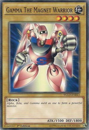 Gamma The Magnet Warrior (YGLD-ENB13) - King of Games: Yugi's Legendary Decks 1st Edition