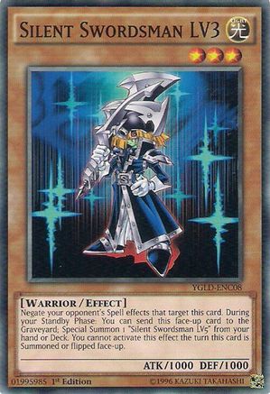 Silent Swordsman LV3 (YGLD-ENC08) - King of Games: Yugi's Legendary Decks Unlimited