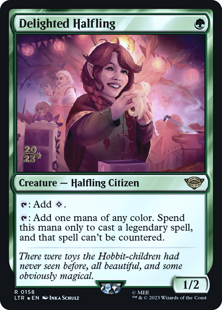 Delighted Halfling (0158) (PRE-158S) - Tales of Middle-earth Promos Foil