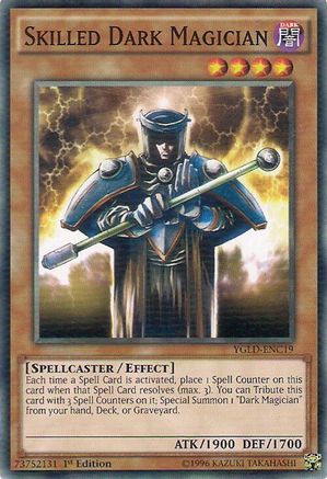 Skilled Dark Magician (YGLD-ENC19) - King of Games: Yugi's Legendary Decks 1st Edition