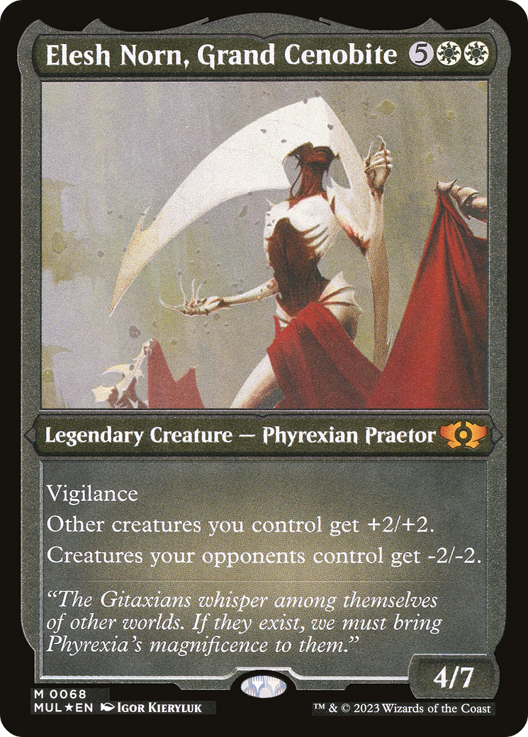 Elesh Norn, Grand Cenobite (Foil Etched) (MUL-068) - Multiverse Legends Etched Foil
