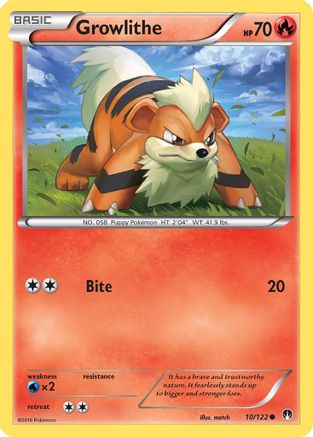 Growlithe 010/122 XY BREAKpoint - Common