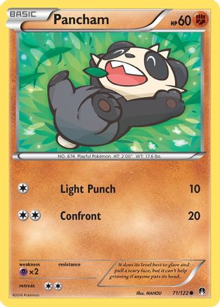 Pancham 071/122 - Reverse Holofoil XY BREAKpoint - Common