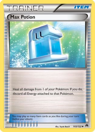 Max Potion 103/122 - Reverse Holofoil XY BREAKpoint - Uncommon