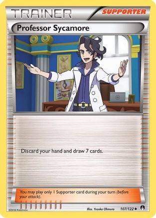 Professor Sycamore 107/122 - Reverse Holofoil XY BREAKpoint - Uncommon