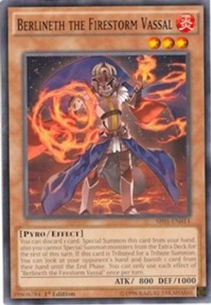 Berlineth the Firestorm Vassal (SR01-EN014) - Structure Deck: Emperor of Darkness Unlimited