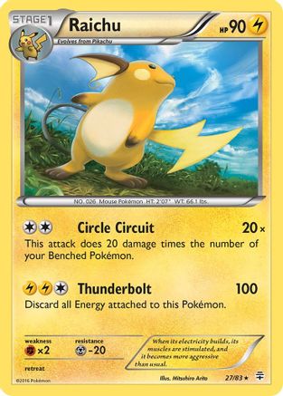 Raichu 027/83 - Holofoil Generations - Holo Rare