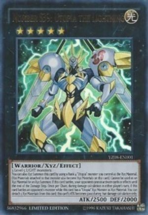Number S39: Utopia the Lightning (YZ08-EN001) - Yu-Gi-Oh! ZEXAL Manga Promotional Cards Limited