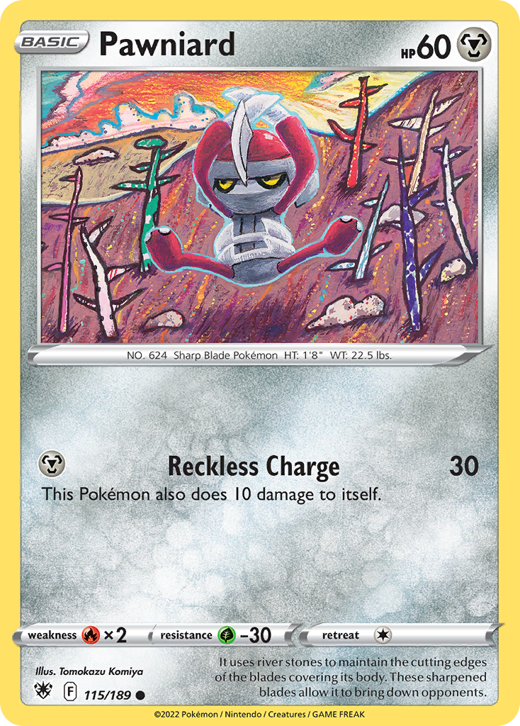 Pawniard 115/189 - Reverse Holofoil SWSH10 Astral Radiance - Common