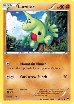 Larvitar (41) 041/124 XY Fates Collide - Common