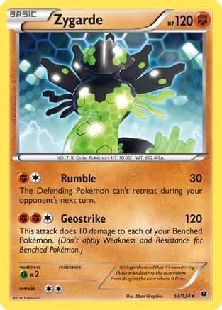 Zygarde (53) 053 - Reverse Holofoil XY Fates Collide - Rare