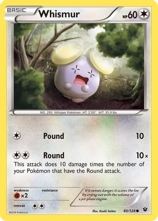 Whismur 080/124 XY Fates Collide - Common