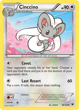 Cinccino (88) 088/124 XY Fates Collide - Uncommon