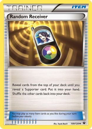 Random Receiver 109/124 XY Fates Collide - Uncommon