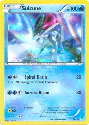 Suicune (30 030/30 - Holofoil XY Trainer Kit Pikachu Libre & Suicune - Common