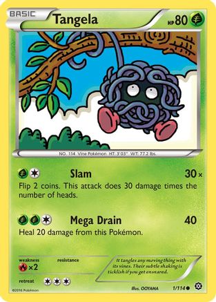 Tangela 001/114 XY Steam Siege - Common