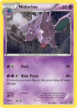 Nidorino 044/114 XY Steam Siege - Uncommon