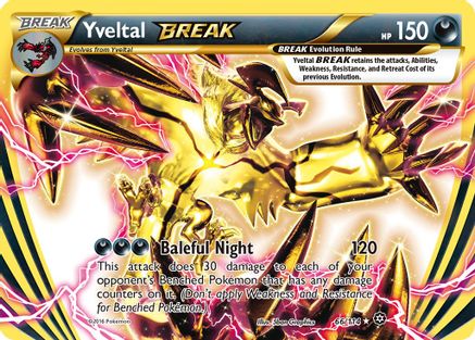 Yveltal BREAK 066/114 - Holofoil XY Steam Siege - Rare BREAK