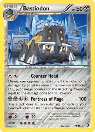 Bastiodon 070/114 XY Steam Siege - Rare